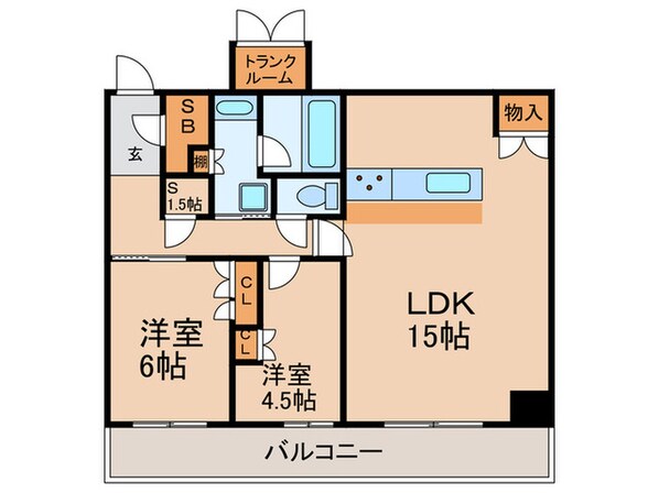 シエリアタワー大阪福島(2705)の物件間取画像